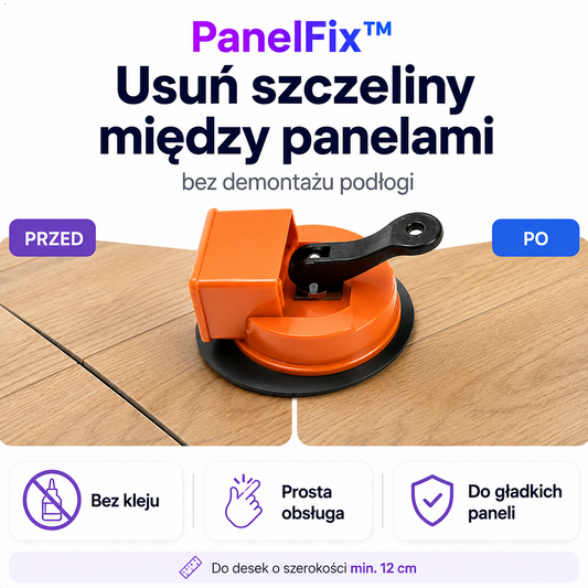 PanelFix™ – usuń szczeliny między panelami bez demontażu podłogi