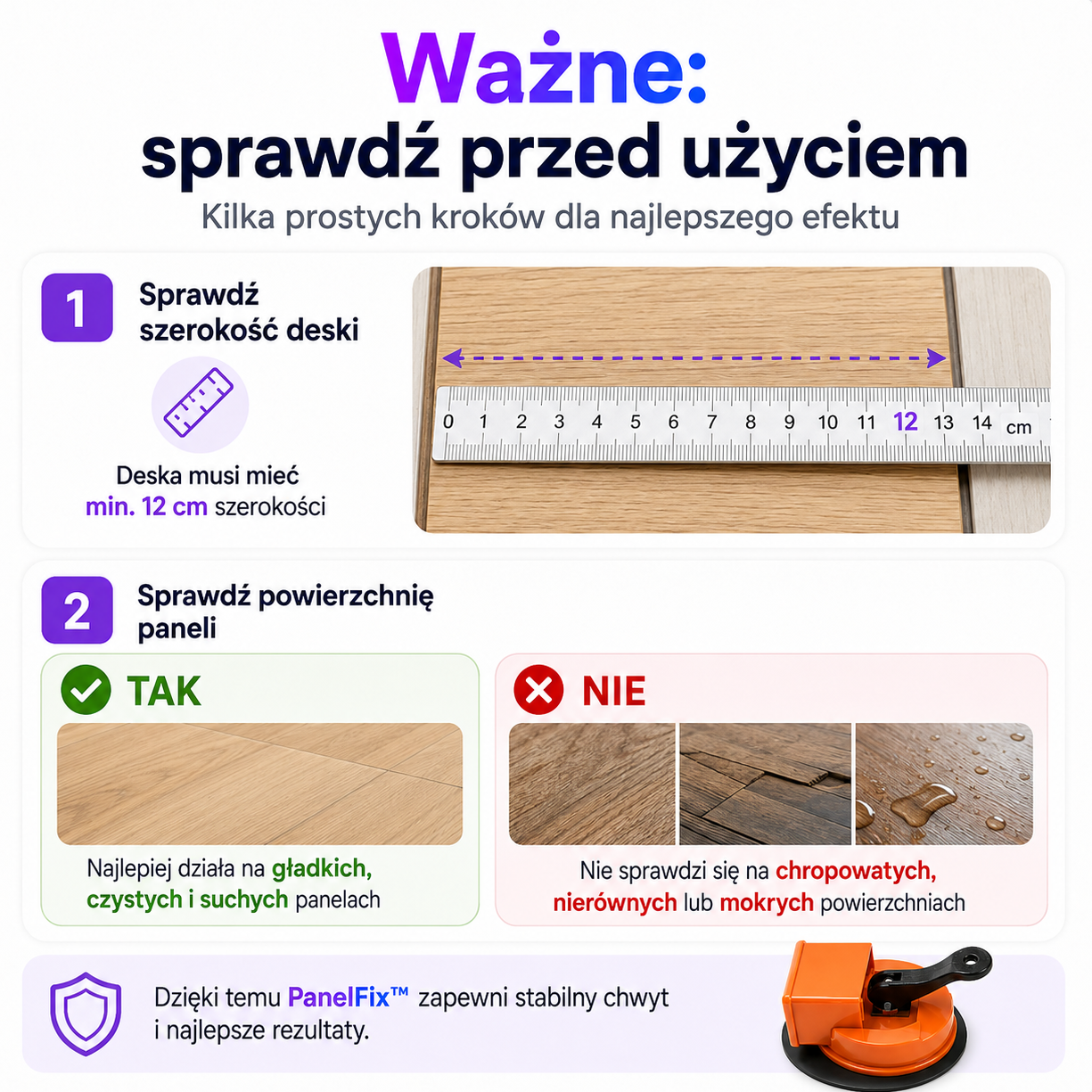 PanelFix™ – usuń szczeliny między panelami bez demontażu podłogi