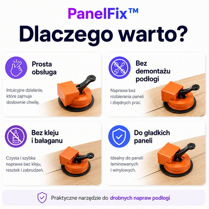 PanelFix™ – usuń szczeliny między panelami bez demontażu podłogi