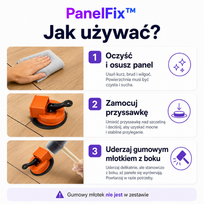 PanelFix™ – usuń szczeliny między panelami bez demontażu podłogi
